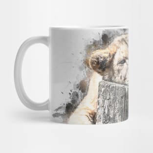 Lion Lion Cub Wild Animal Safari Africa Jungle Wildlife Mug